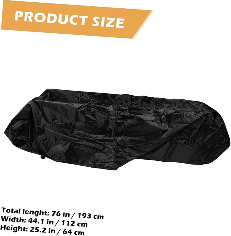 Lawn Mower Cover Outdoor Waterproof UV Protection Heavy Duty Polyester - Image 2